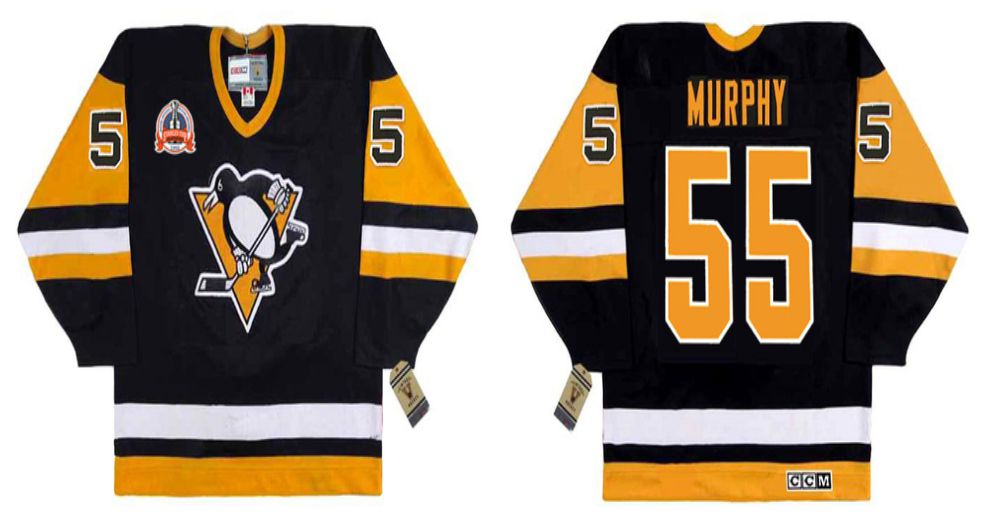 2019 Men Pittsburgh Penguins #55 Murphy Black CCM NHL jerseys->new orleans saints->NFL Jersey